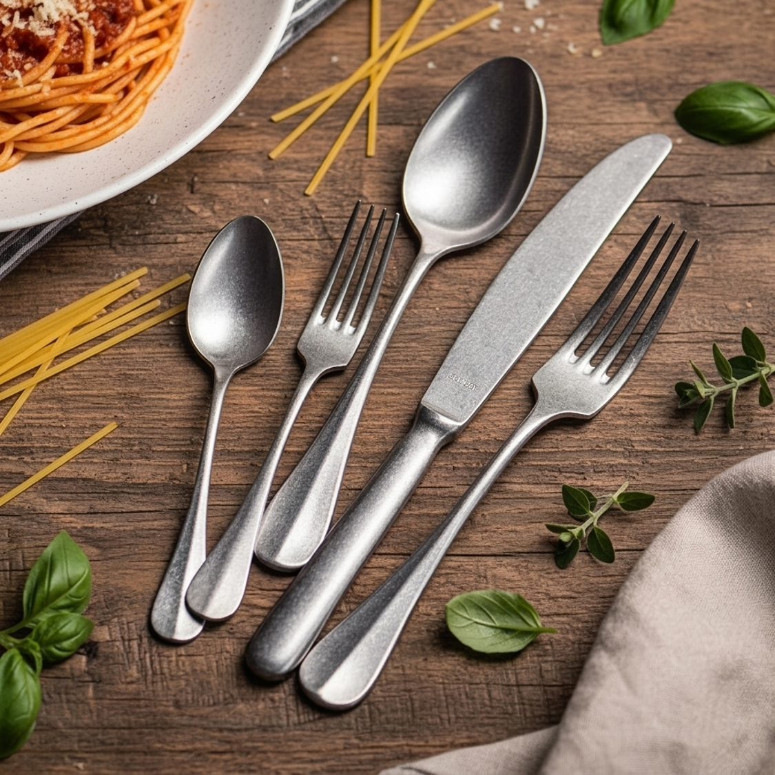 Baguette SS 18/10 Vintage Stone Finish Cutlery