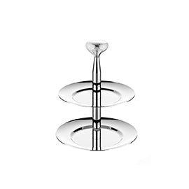 Stainless Steel 18/10 2-Tier Snack Stand