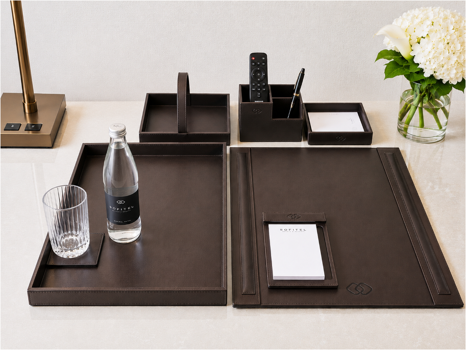 PU Leather room Items set