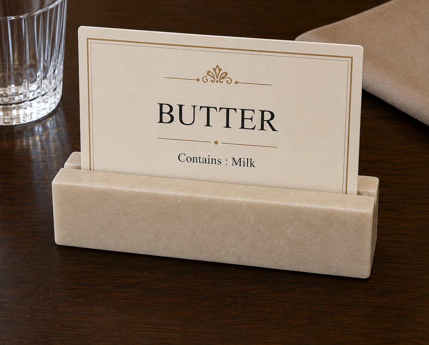 Marble Tag Holder