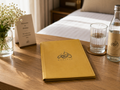 PU Leather Menu Folder with Logo Debossed