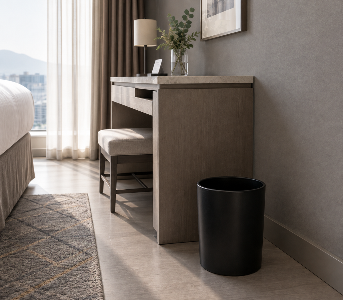 PU Bin - Cylinder with Metal Liner (22x27.5 cm)