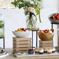 Wundermaxx Generic, Buffet Riser, Square, Oak Wood, Natural Finish