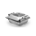 Wundermaxx Prämie SS 18/10 Square Induction Chafing Dish with Glass Lid