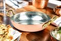 Copper Round Serving Pan