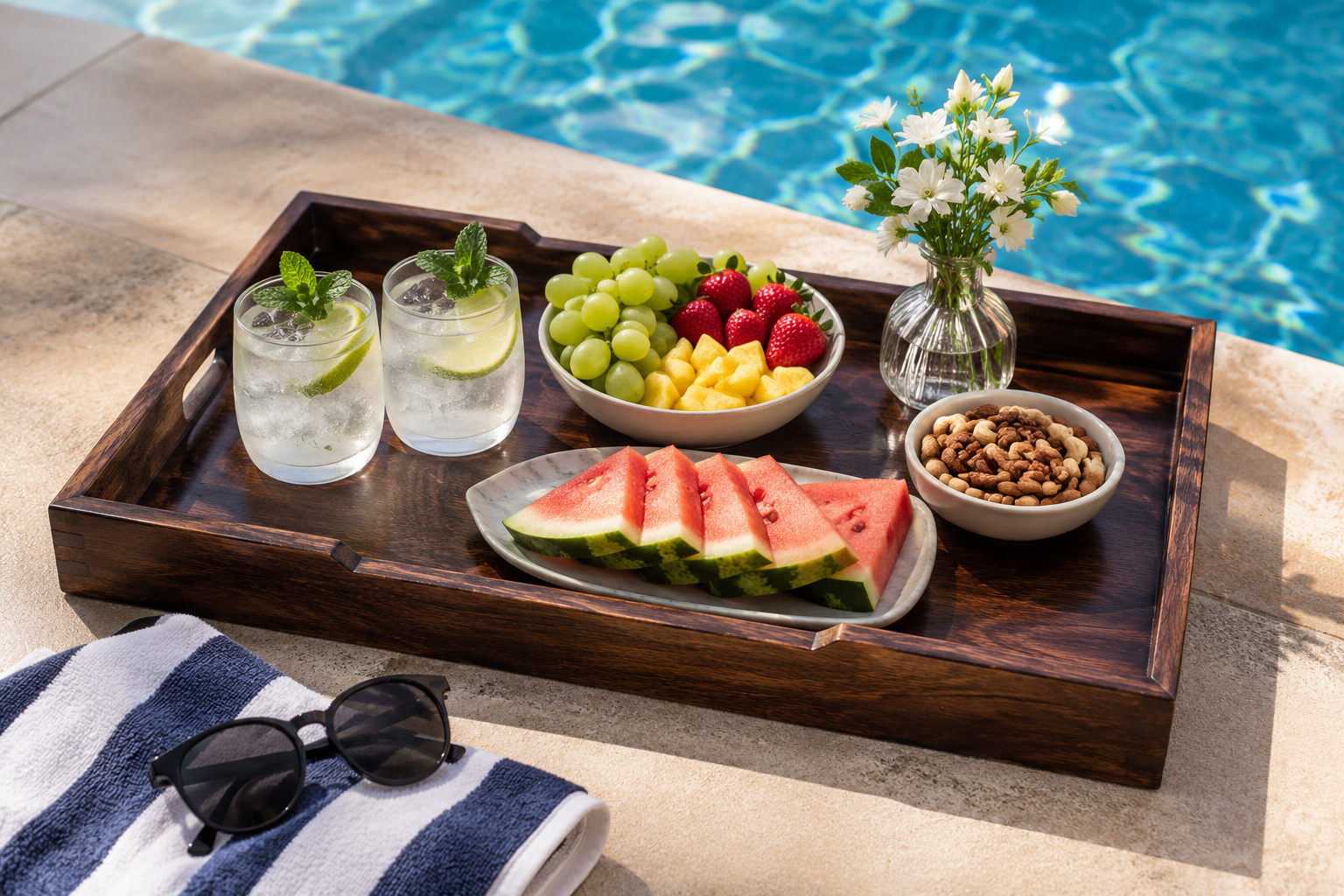 Wooden Service Tray