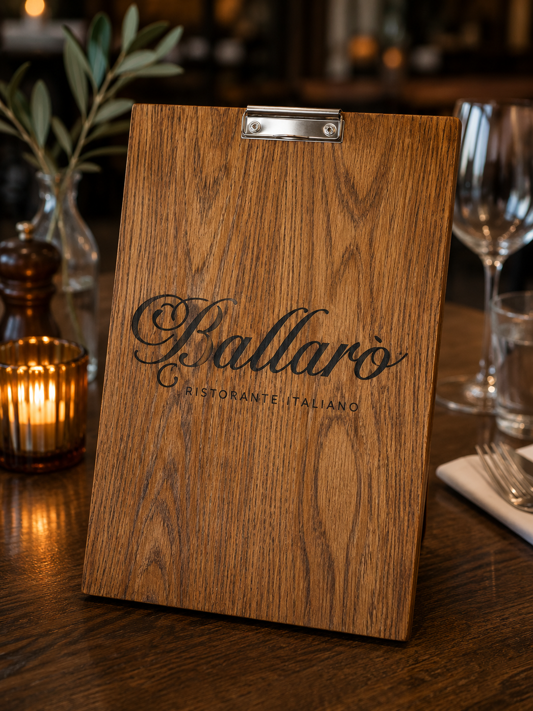 Wooden Menu Board