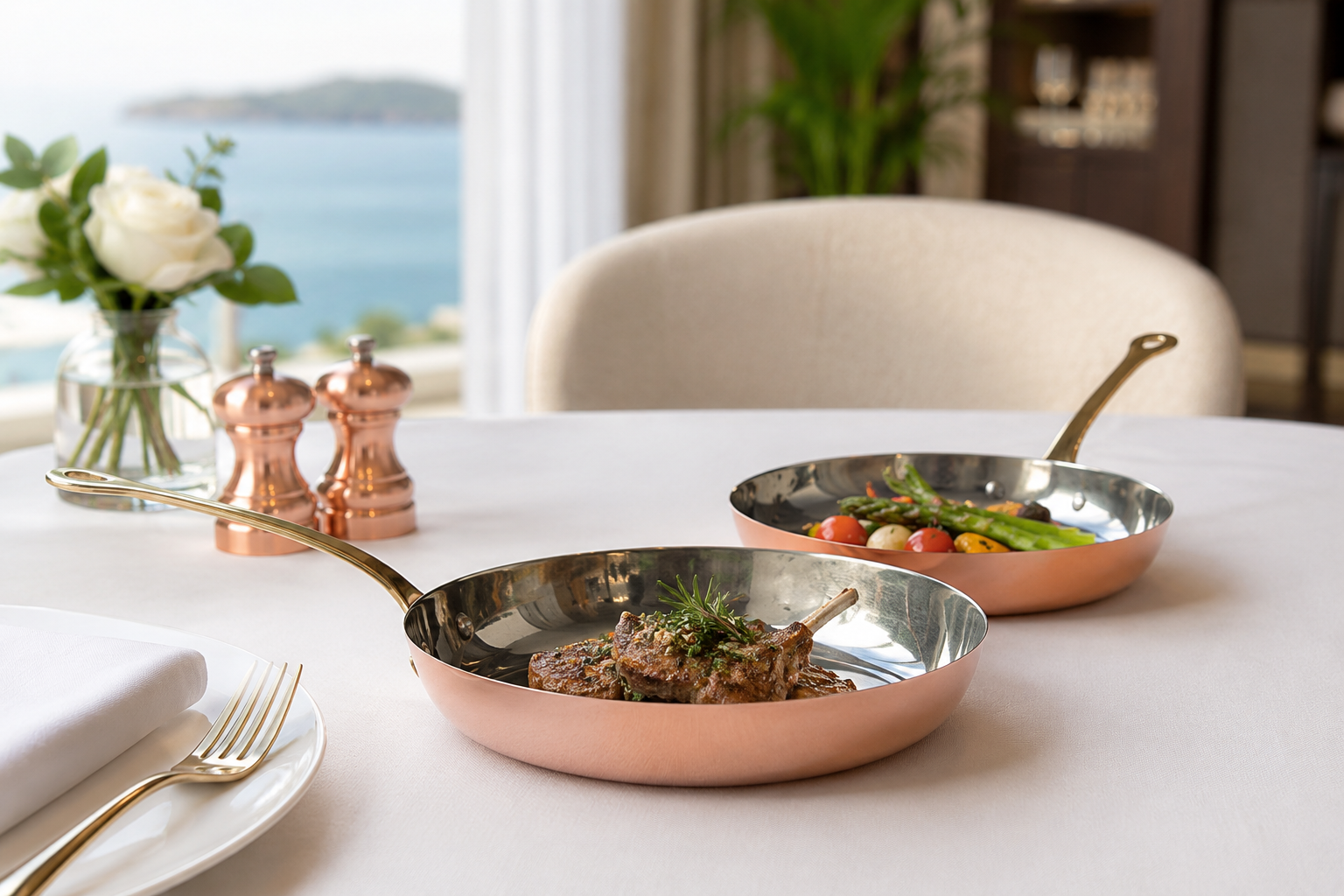 Copper Oval  Serving Pan