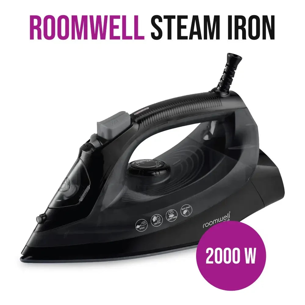 Roomwell, Xpress Steam Iron, 2000W, Black