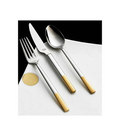 Milano Half Gold Plated with Mirror Polish Finish Cutlery