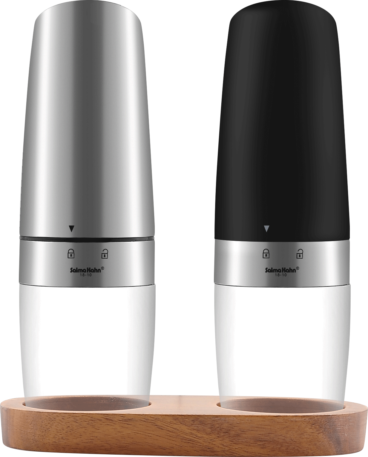 Stainless Steel 18/10 & Acrylic Salt & Pepper Set