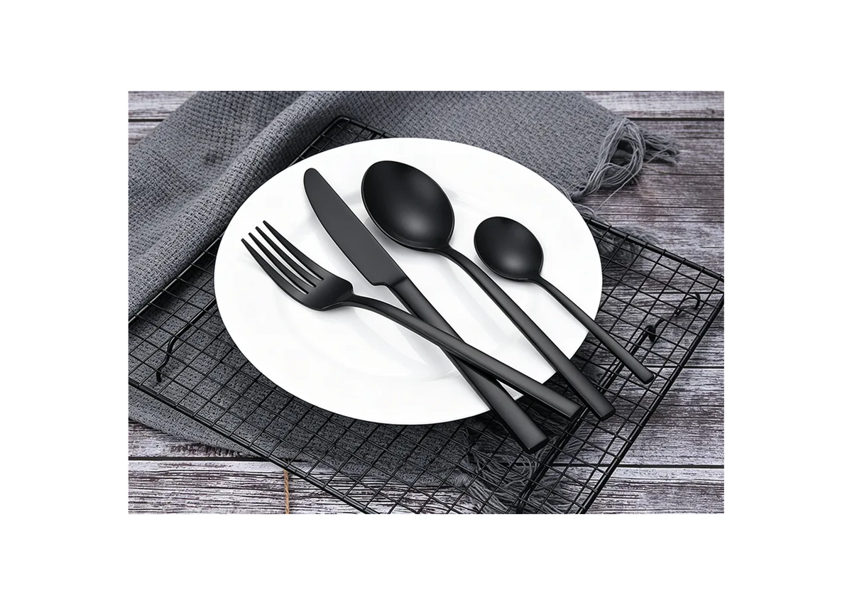 SS 18/10 PVD Black Matte Finish Cutlery