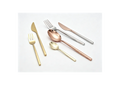 SS 18/10 PVD Rose Gold Shiny Champagne Gold Shiny Finish Cutlery