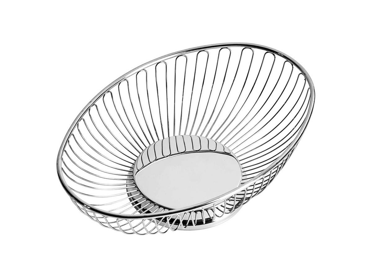 Stainless Steel 18/10 Bread Basket Oval