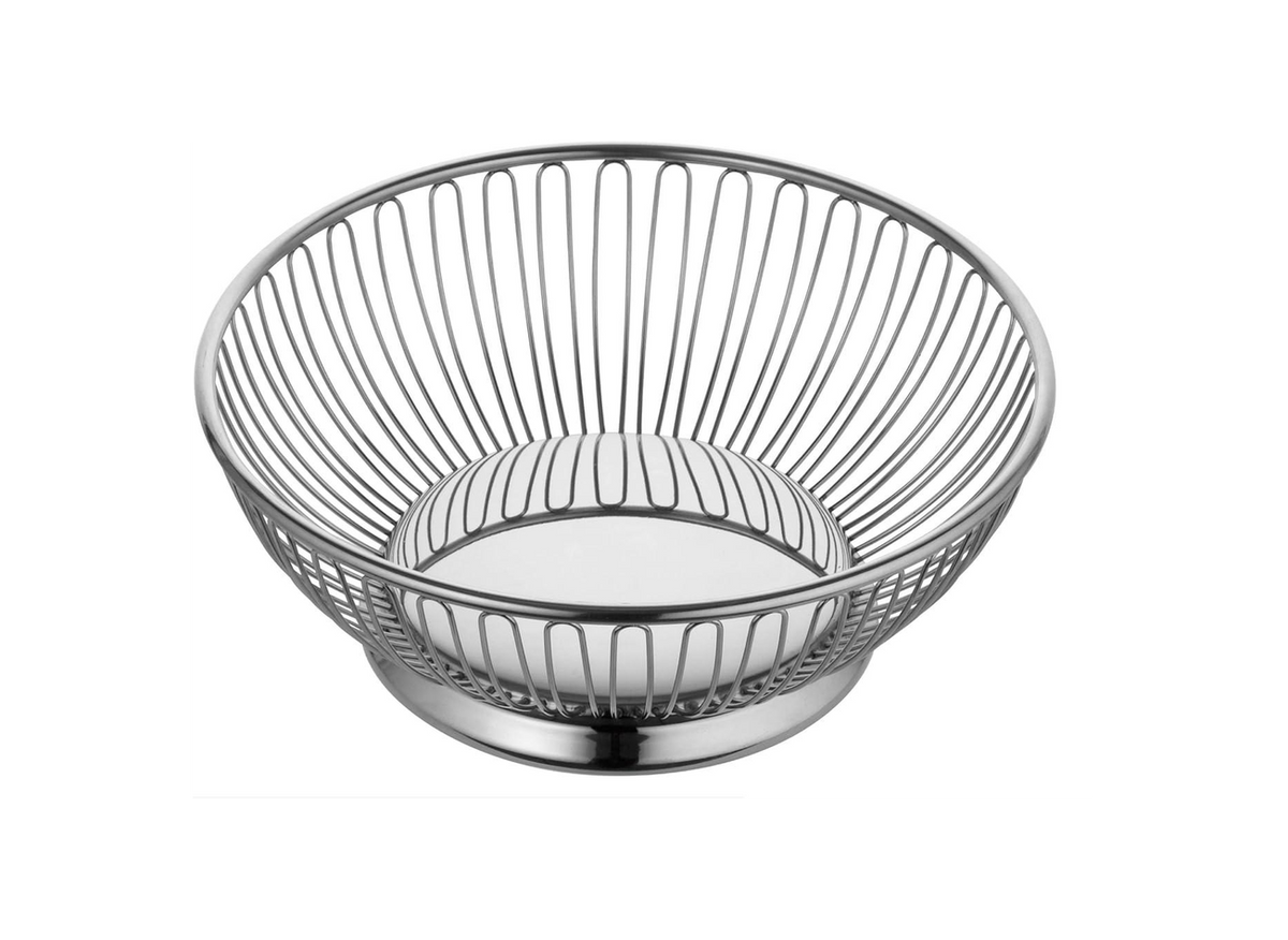 Stainless Steel 18/10 Bread Basket Round