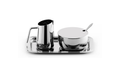 Stainless Steel 18/10 Sugar & Milk Set with Tray