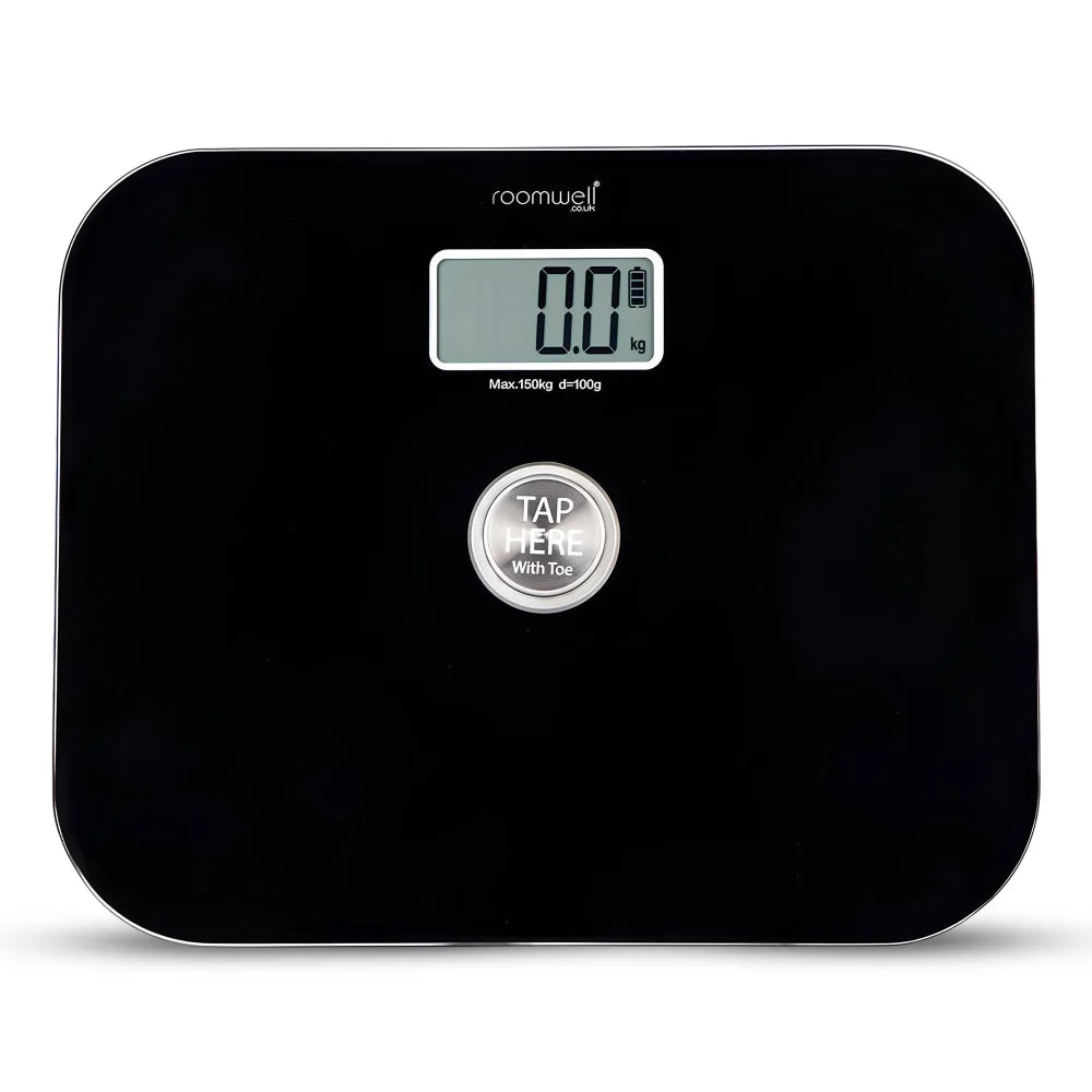 Roomwell, Digital Battery Free Bathroom-Scale, 150kg, Black