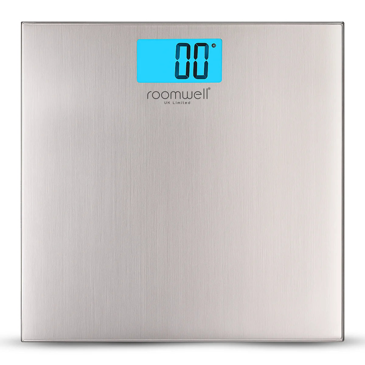 Roomwell, Slimline Digital Bathroom-Scale, Stainless Steel, 180kg