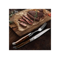 Wooden STEAK KNIFE & STEAK FORK