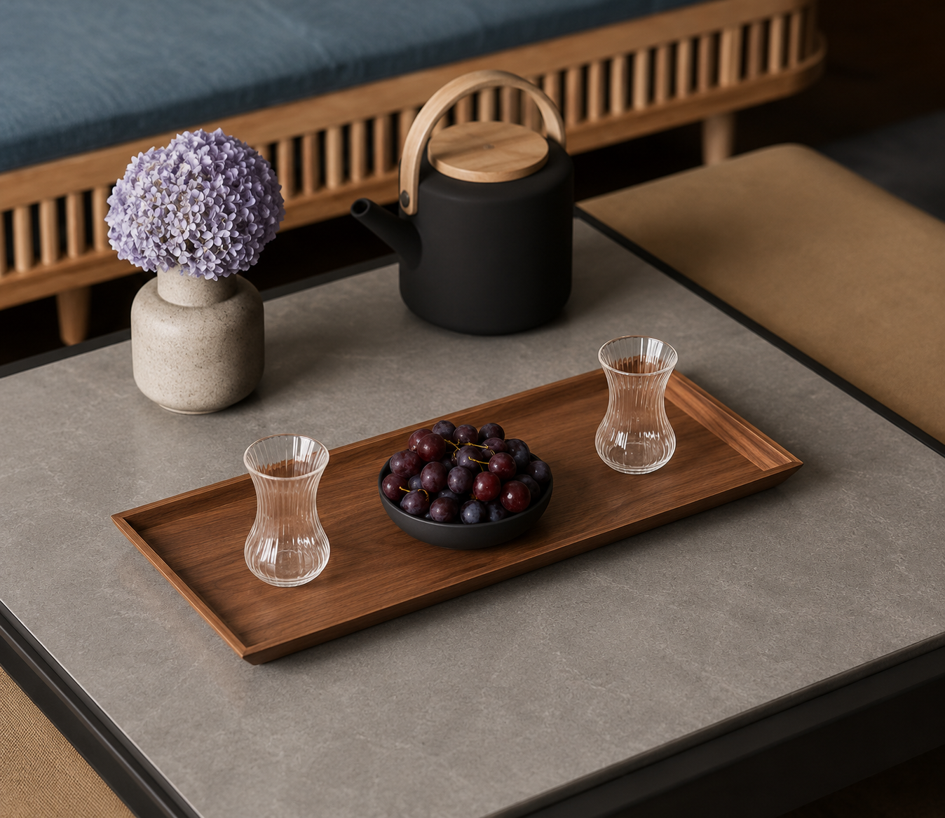 Wooden Plain Serving Tray