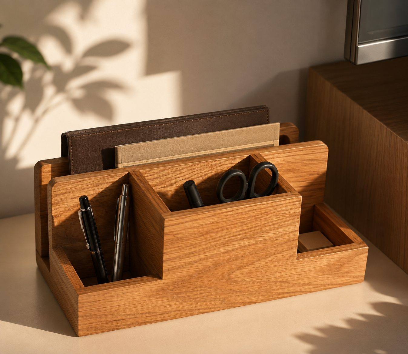 Wooden Table Organizer
