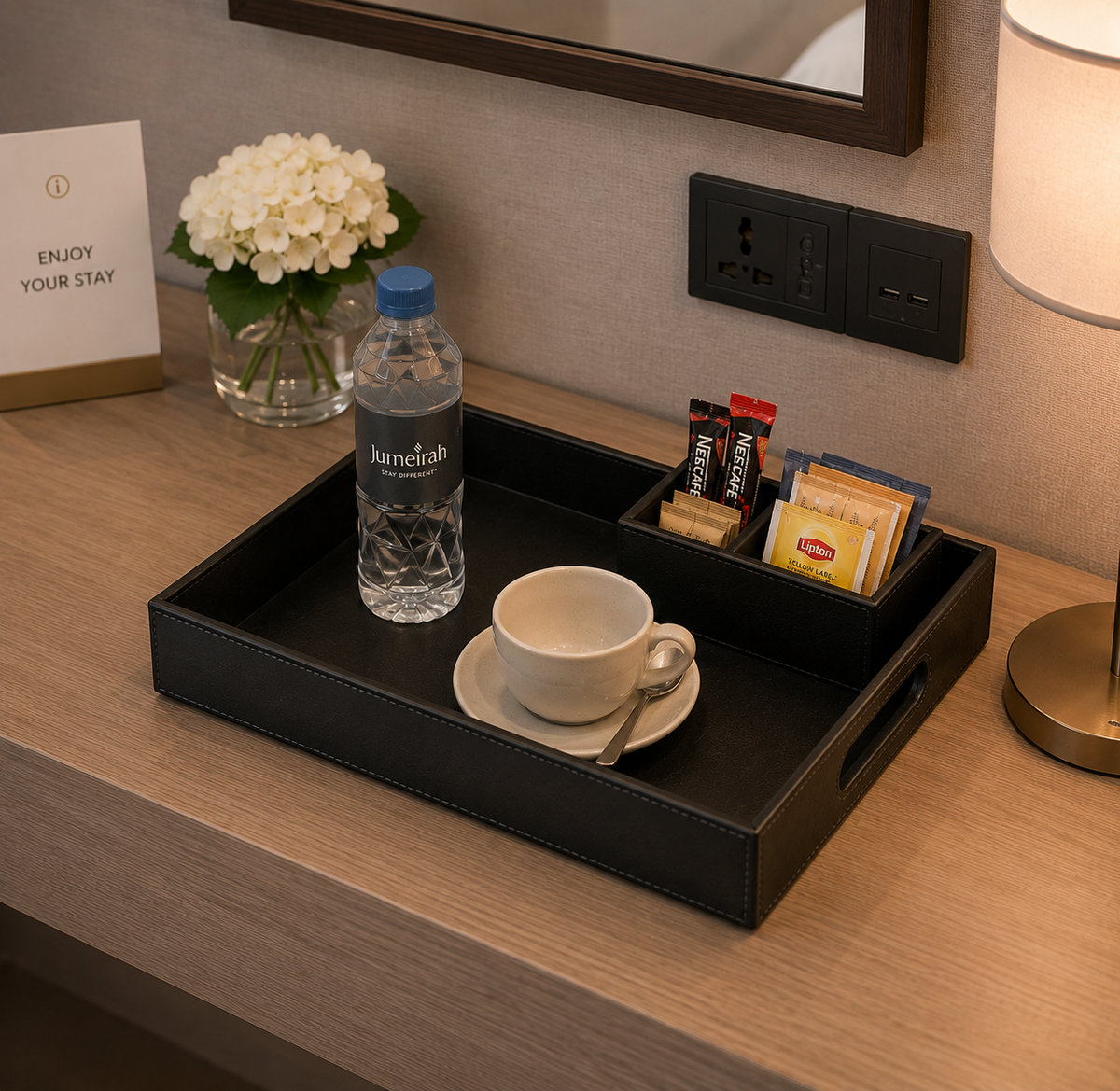 PU Tray - Rectangle Amenity Tray (41x30x5 cm)