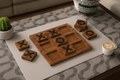Wooden X & O Game Board