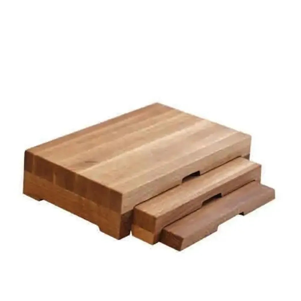 Wundermaxx Lecker Three Step Riser, Oak Wood, L 40 x W 25 x H 14.5 cm
